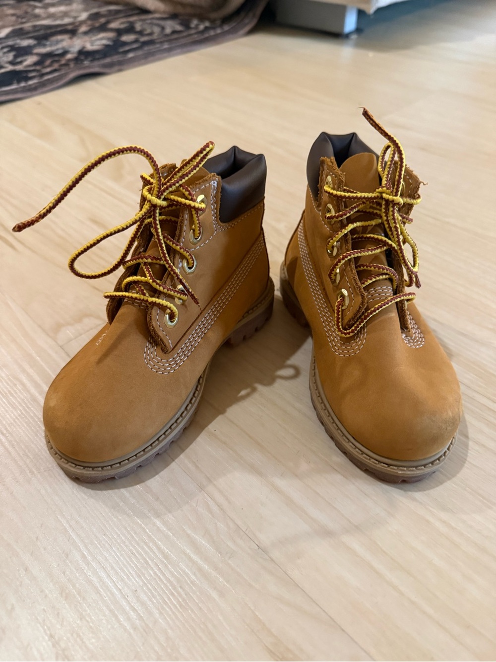 Timberland Kids Wheat/Tan Lace-Up Work Boots